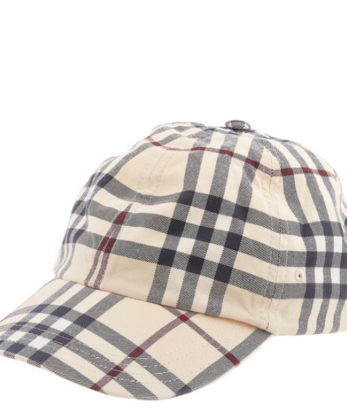 Burberry Archive Plaid-Check Cotton Baseball Cap, Size Large