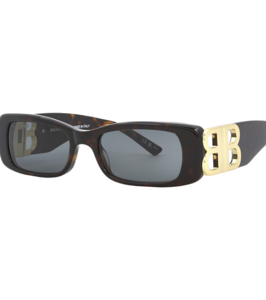 Balenciaga Grey Rectangular Ladies Sunglasses