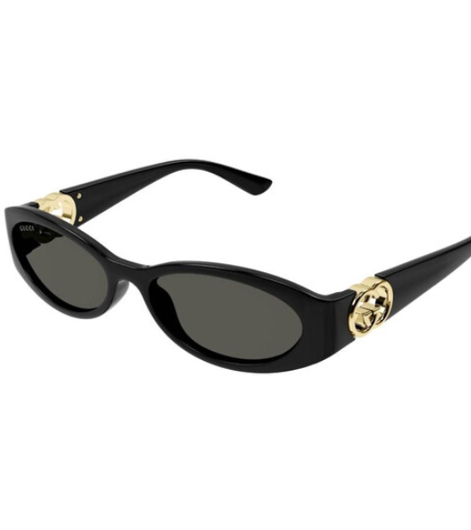Gucci Grey Oval Ladies Sunglasses