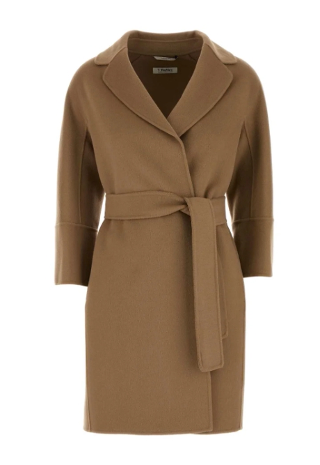 'S Max Mara 아로나 벨티드 롱 슬리브 코트