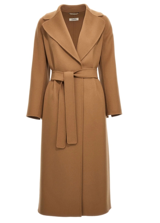'S Max Mara 폴도 벨티드 롱슬리브 코트