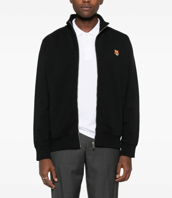 Maison Kitsuné 폭스 모티프 지퍼 재킷