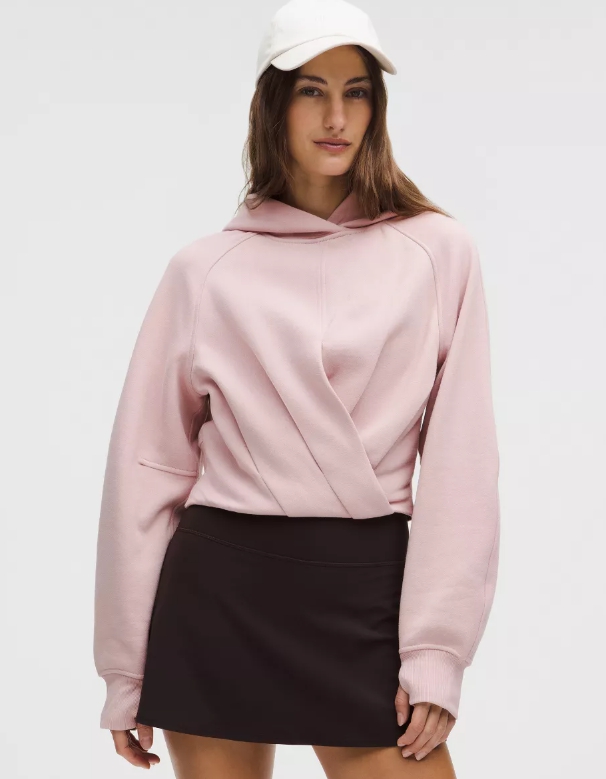 스쿠바 크롭 랩 풀오버 후디