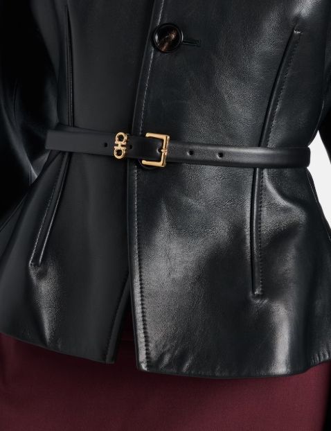 Ferragamo Gancini 레더 벨트