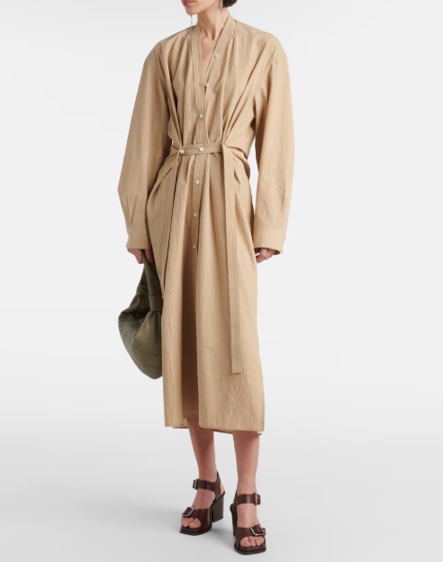 FTA - Lemaire 벨티드 코튼 셔츠 드레스