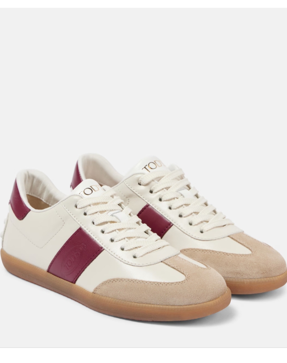 FTA - Tod's Tabs 스웨이드 트리밍 레더 스니커즈