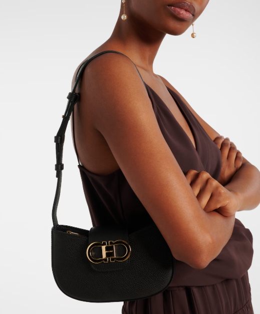 Ferragamo Gabry 레더 숄더 백