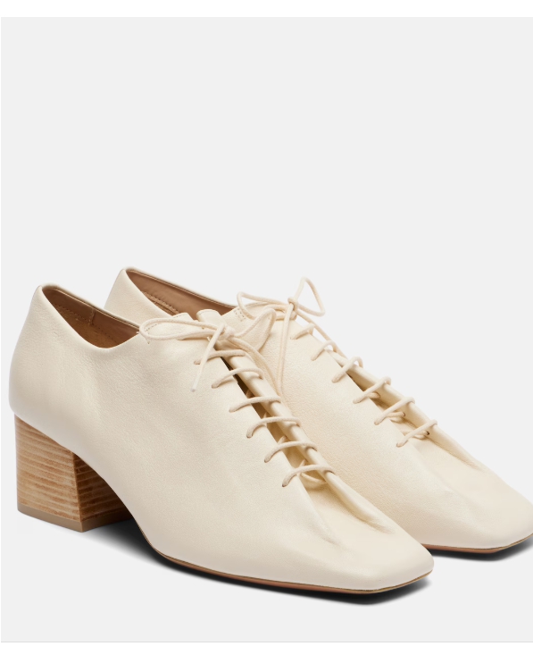 Lemaire Souris 55 레더 더비 펌프스