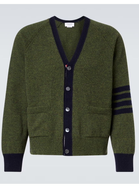 Thom Browne 4-Bar 울 카디건
