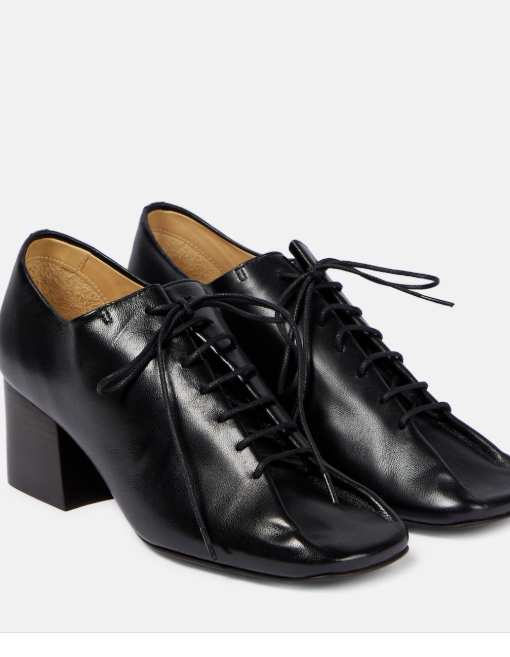 FTA - Lemaire Souris 더비 레더 펌프스