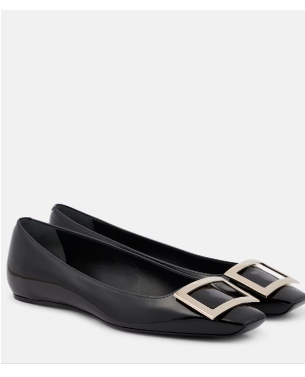 FTA - Roger Vivier Trompette 페이턴트 레더 발레리나 슈즈