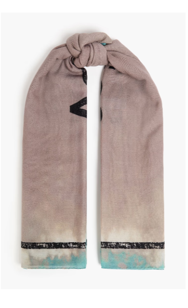 ACNE STUDIOS Tie-dyed wool scarf