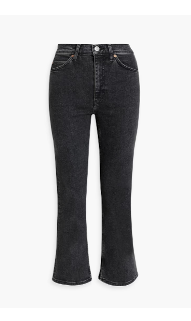 RE/DONE 70s cropped high-rise bootcut jeans