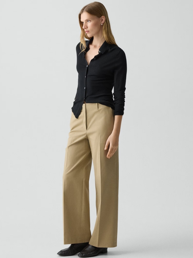 Classic Straight Pant in Brushed Chino