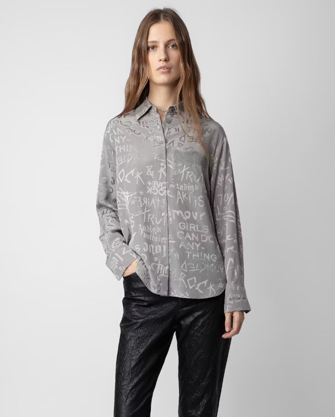 Morning Jacquard Silk Shirt