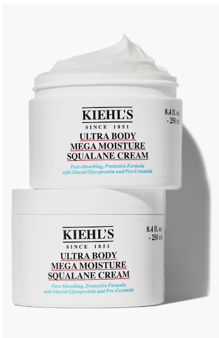 Kiehl's Ultra Body Mega Moisture Squalane Cream Duo $98 Value