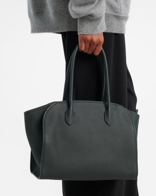 The Row Marlo 12 레더 토트 백