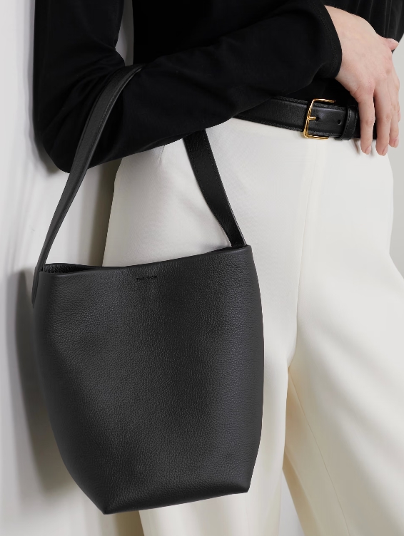 THE ROW N/S Park small textured-leather tote