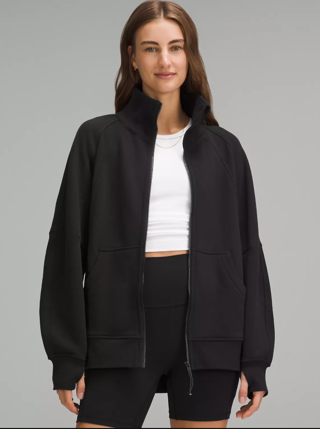 Scuba Oversized Funnel-Neck Full Zip