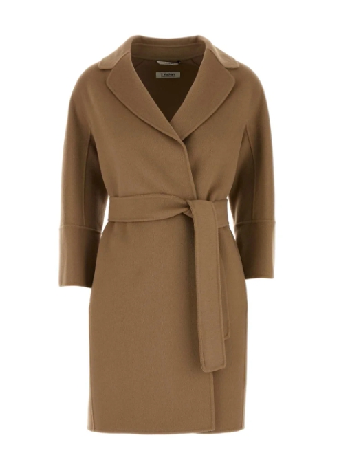 'S Max Mara 아로나 벨티드 롱 슬리브 코트