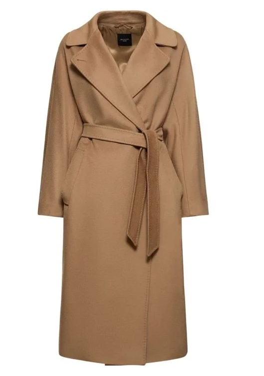 위켄드 맥스 마라 레지나 벨티드 롱 코트