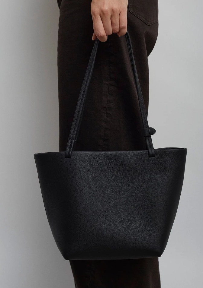 The Row Medium Park Tote black bag