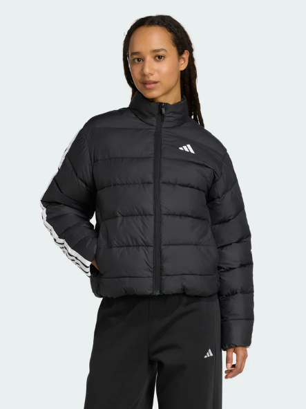 adidas women's essentials climawarm 3-stripes synthetic down jackets