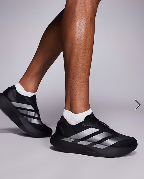 adidas Running Adizero EVO SL trainers in black and grey