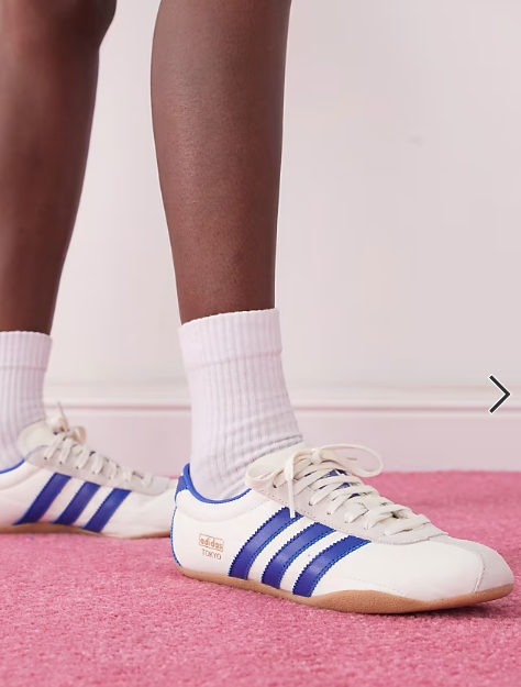 adidas Originals Tokyo trainers in white and blue