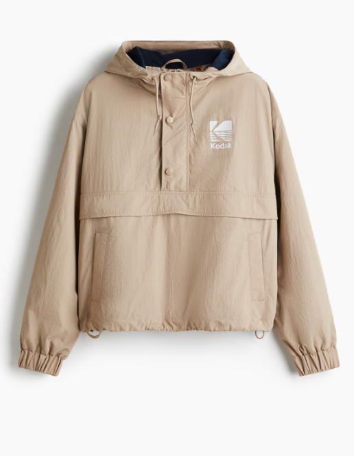 프린트 디테일 아노락