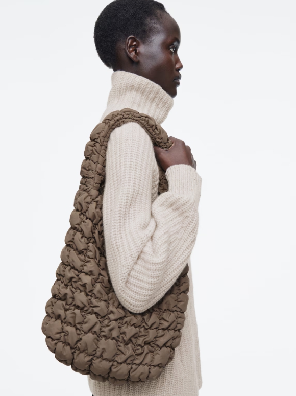 QUILTED MINI TOTE BAG