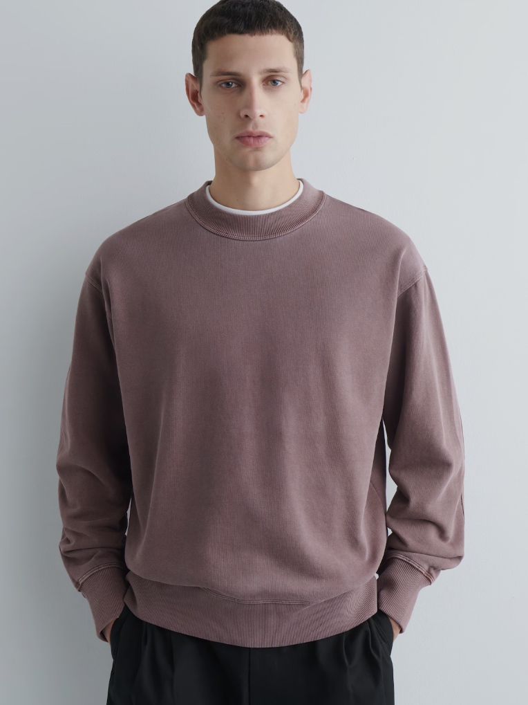 RELAXED WASHED-COTTON SWEATSHIRT