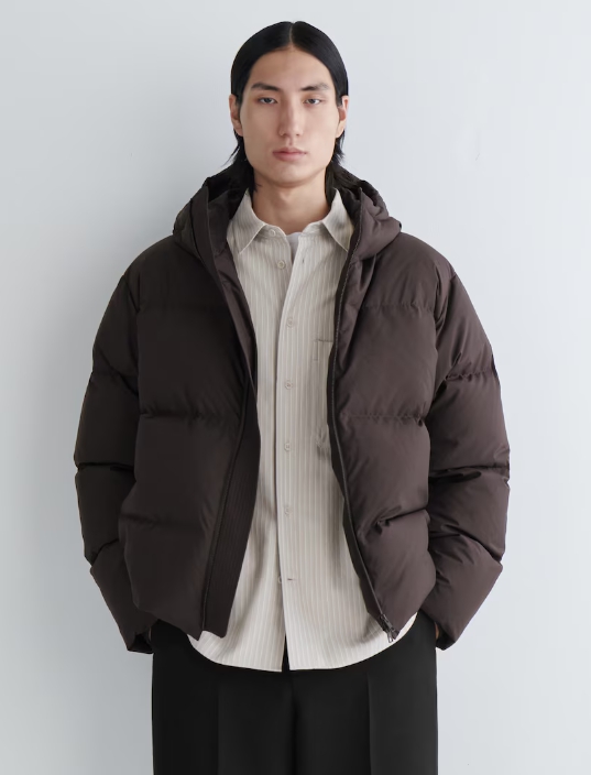 HOODED DOWN PUFFER JACKET