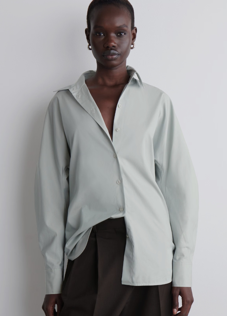 ROUNDED PIMA COTTON SHIRT