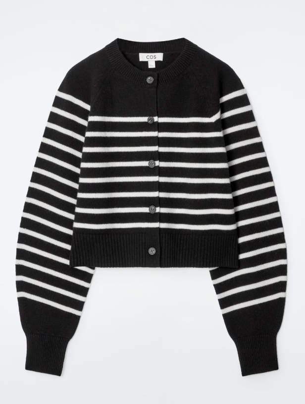 CROPPED WOOL CARDIGAN