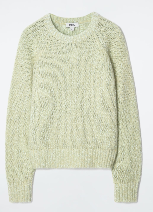 FLECKED MOHAIR-BLEND SWEATER