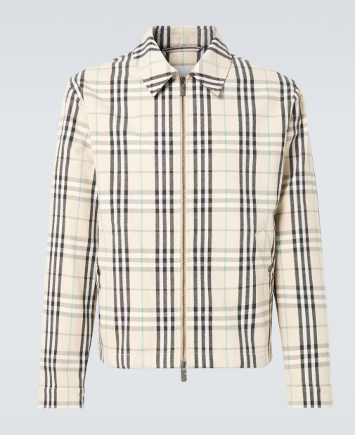 Burberry Check 코튼 재킷