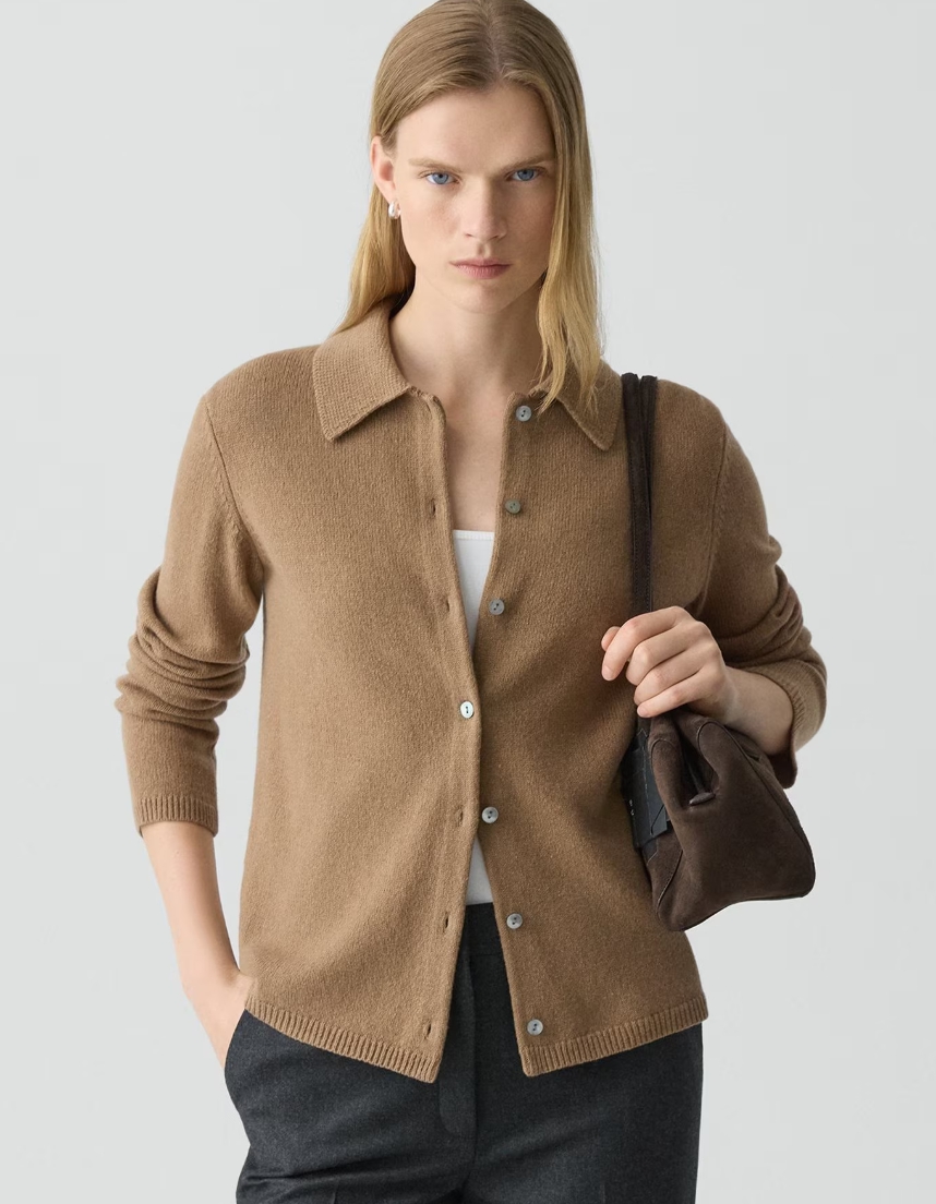 Relaxed Shirt in Recycled Cashmere