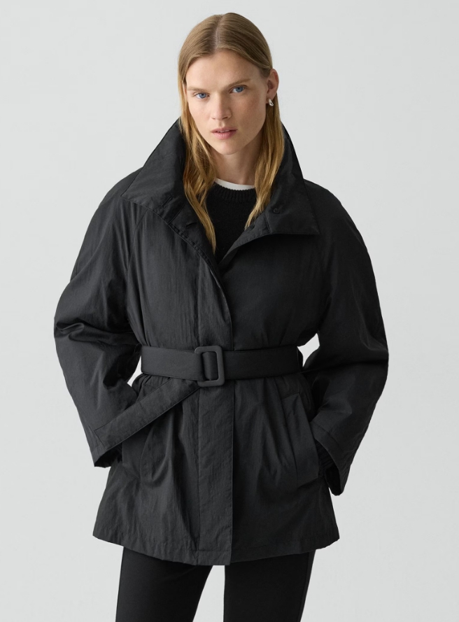 Cropped Parka in Nylon