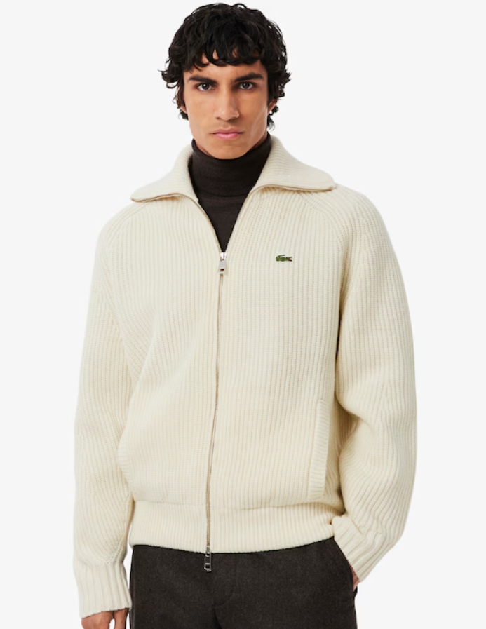 Men's Wool Zip-Up Sweater