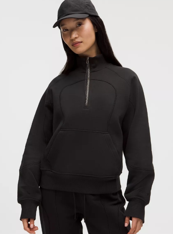 코튼 플리스 릴랙스 핏 하프집 SLNSH 컬렉션