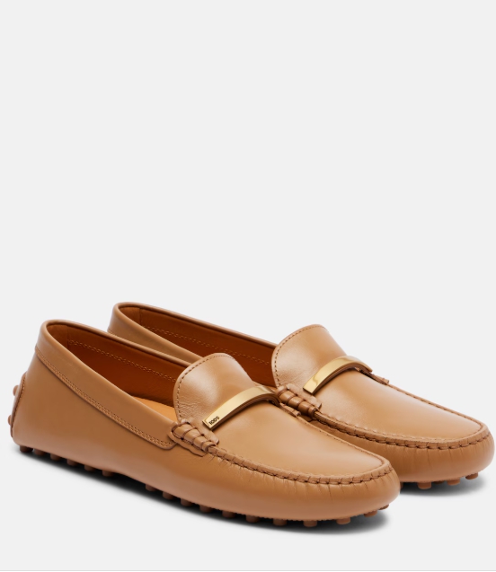 Tod's Gommino 임벨리시드 레더 로퍼
