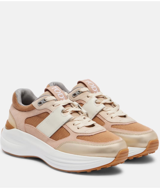 Tod's 레더 트리밍 스니커즈