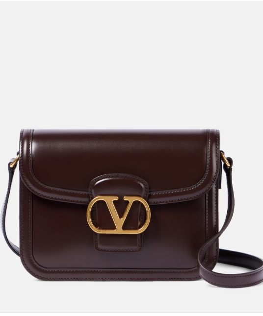 Valentino Garavani 9TO5 VLogo 레더 숄더 백