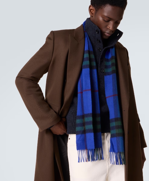 Burberry Giant Check 캐시미어 스카프