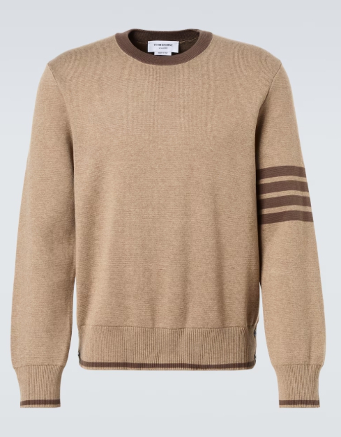 Thom Browne 4-Bar 코튼 스웨터