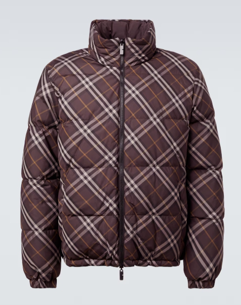 Burberry Check 리버서블 다운 재킷