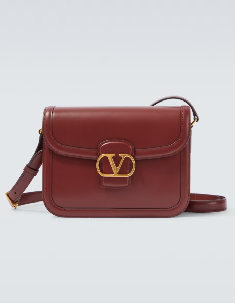 Valentino Garavani 9TO5 VLogo 레더 숄더 백