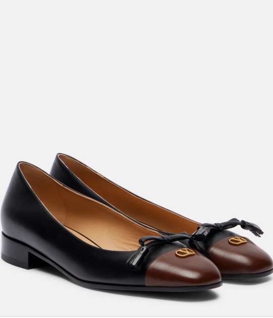 FTA - Valentino Garavani Valet Du Roi 레더 발레리나 플랫