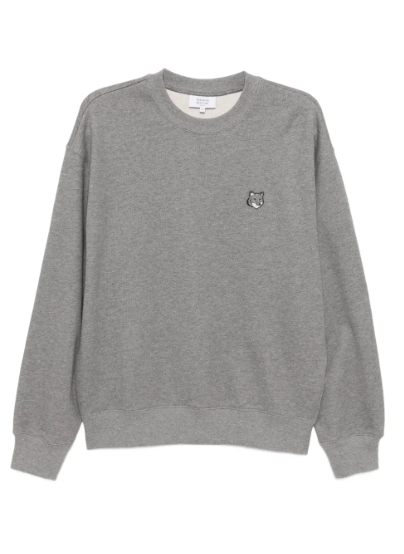 Maison Kitsuné 볼드 폭스 헤드 패치 스웨트셔츠